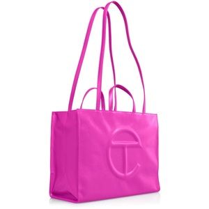 TELFAR Large Azalea Shopping Bag (Hot Pink)
